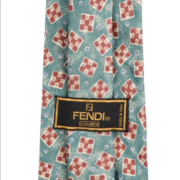 Fendi Printed Silk Tie - Picture 2 of 5